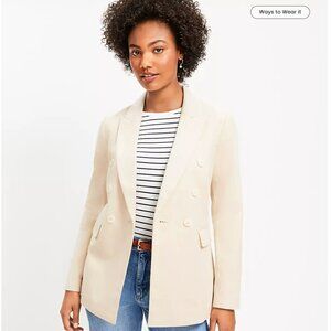 💫✨ Ann Taylor LOFT Faux Denim Double-Breasted Blazer | New With Tags ✨💫